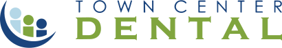 Town Center Dental logo featuring stylized figures and text for LaGrange dental practice.