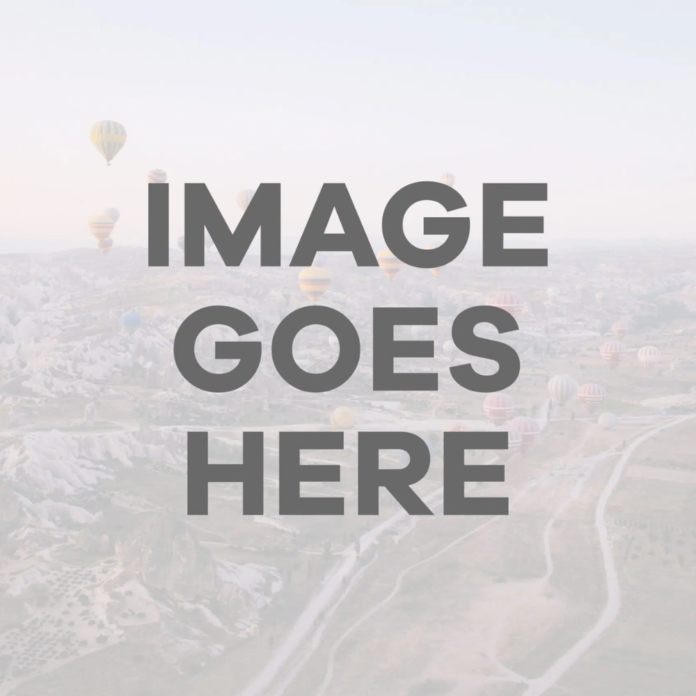 Hot air balloons floating over landscape with text placeholder overlay
